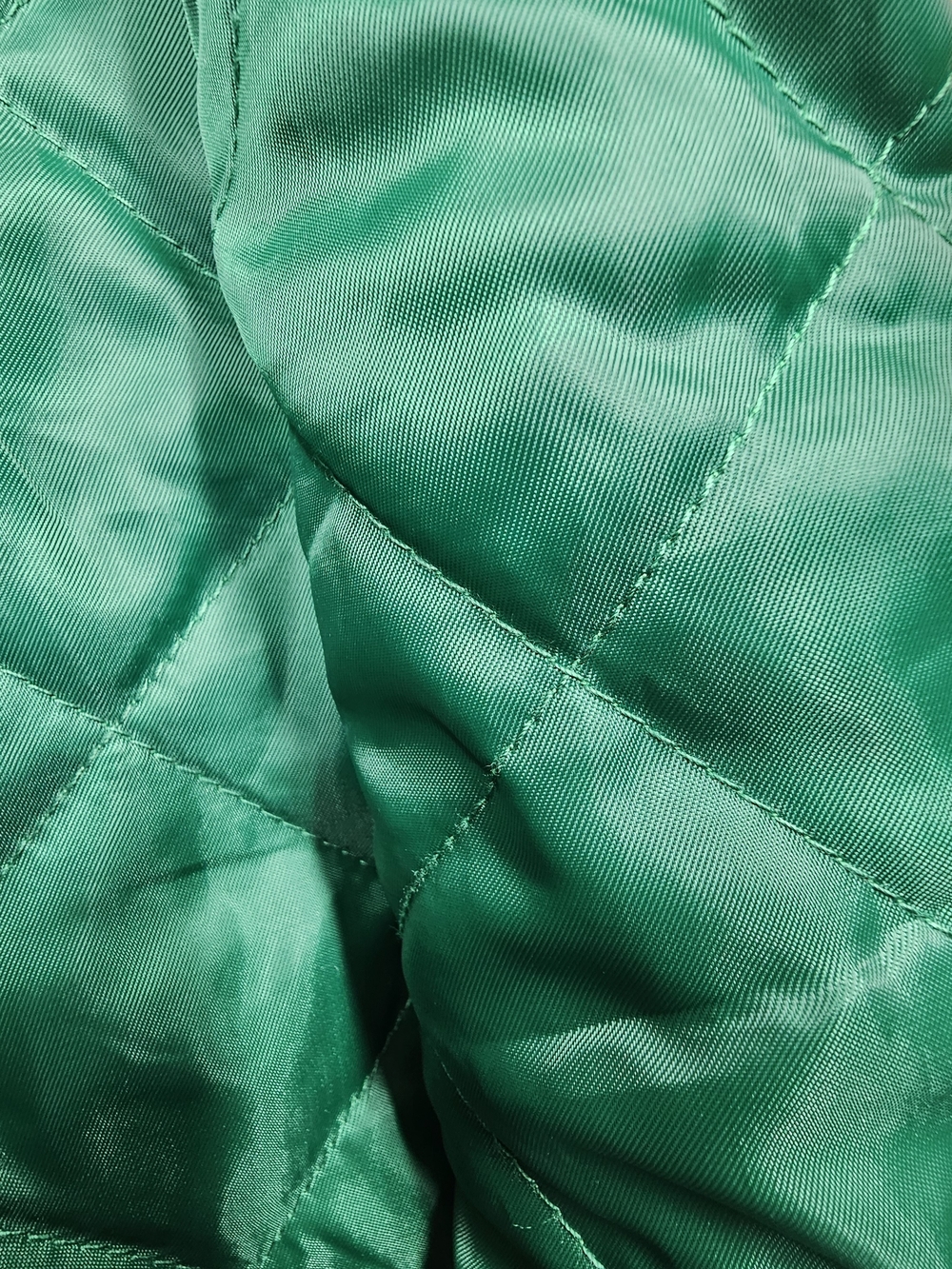Liz Claiborne Hooded Rain Jacket Coat 2X NWT Quilted Green Lined Zip Snap - Picture 7 of 14